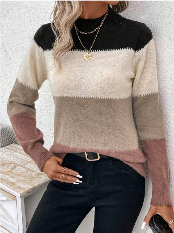 Odele women’s knitted turtleneck sweater with tailored fit and refined knit details