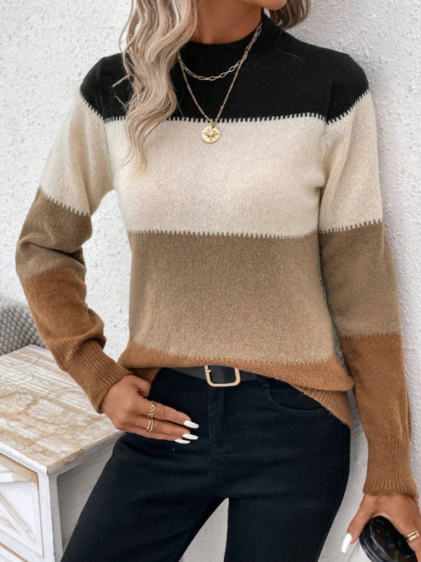 Odele women’s knitted turtleneck sweater with tailored fit and refined knit details