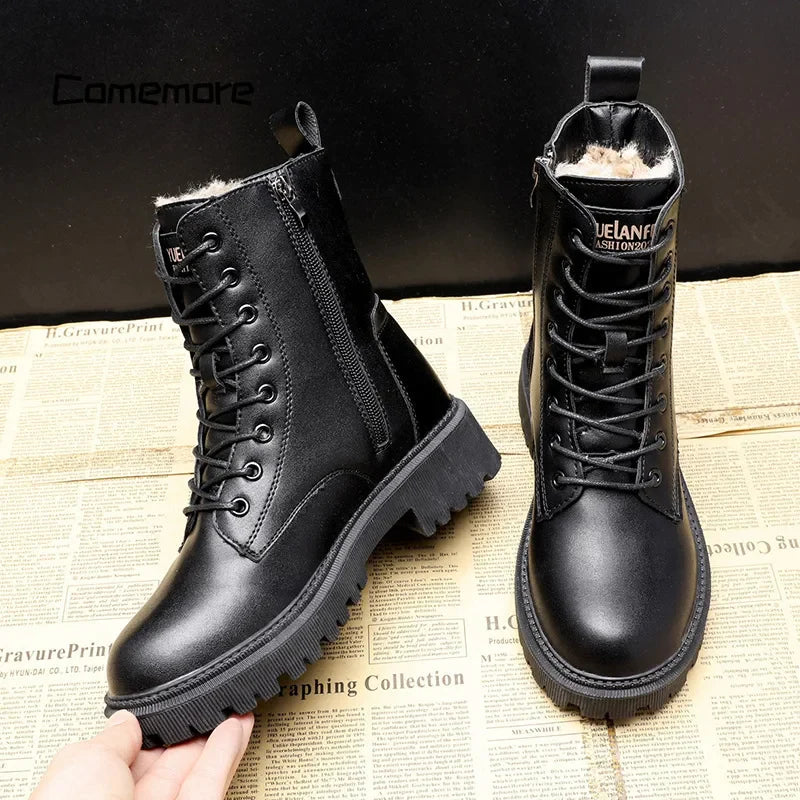 Selena winter lined boots with a sleek design and modern silhouette.