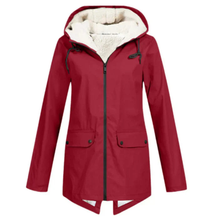 Ivy Waterproof Jacket with adjustable hood and wind-resistant design