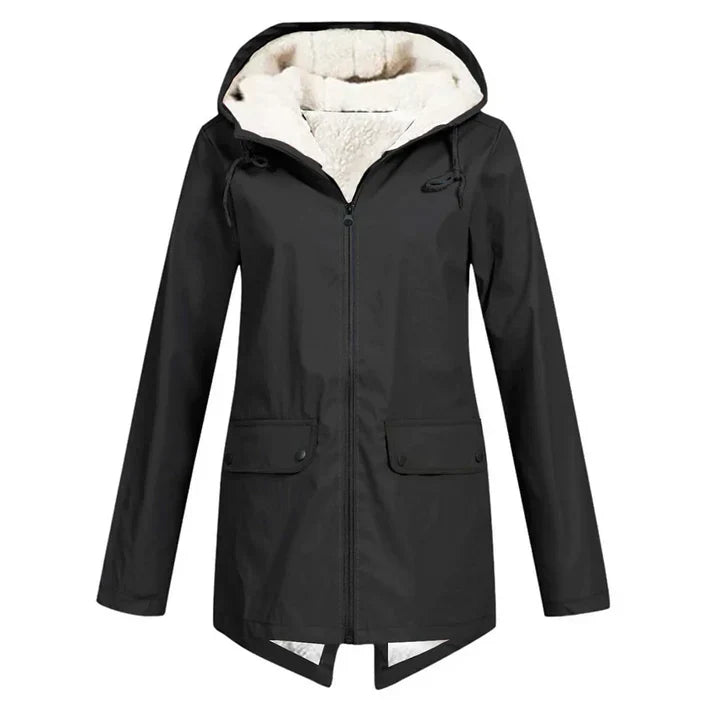 Ivy Waterproof Jacket with adjustable hood and wind-resistant design