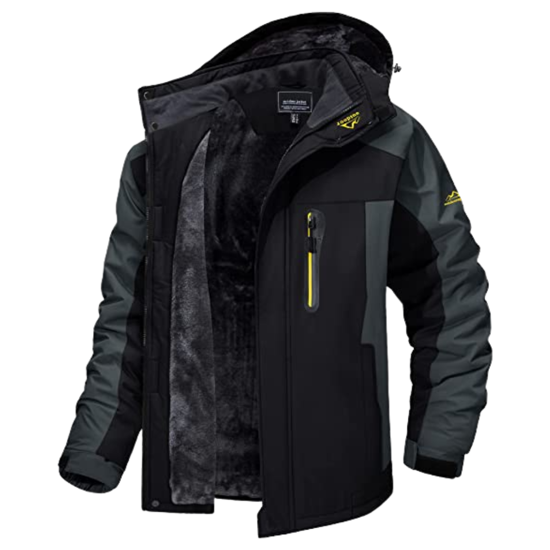 Theo men’s hooded jacket with modern fit and structured design for everyday wear