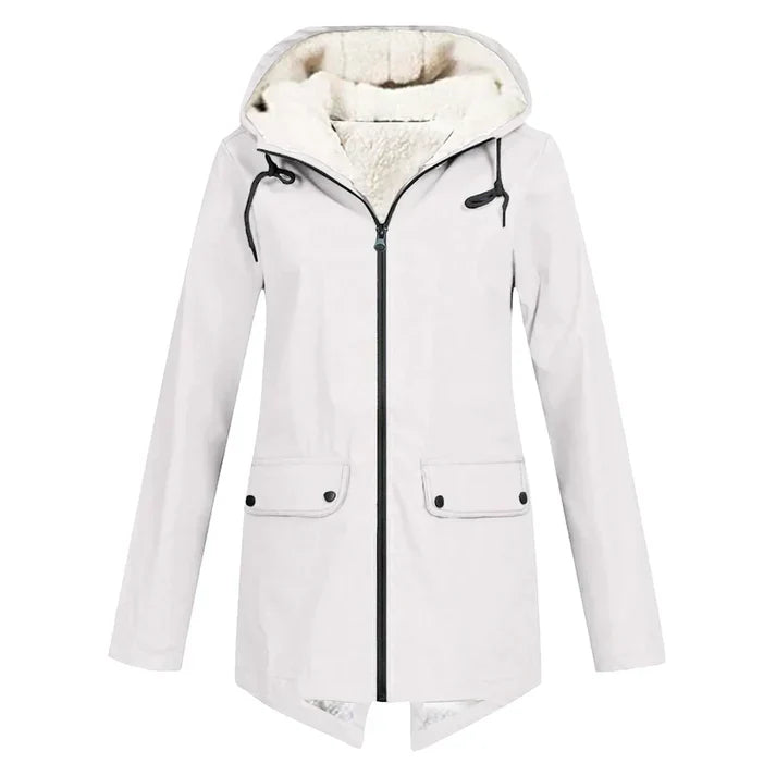 Ivy Waterproof Jacket with adjustable hood and wind-resistant design
