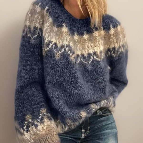 Anwen women’s oversized knit sweater – soft and comfortable autumn winter pullover