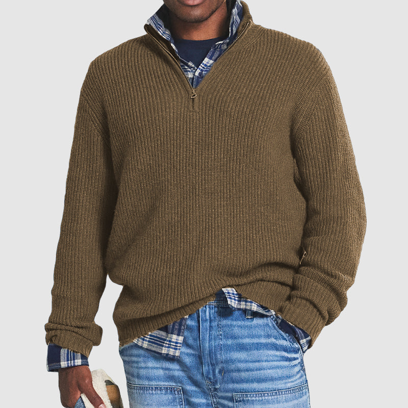 Joshua men’s casual knit sweater with fluid cut and timeless design
