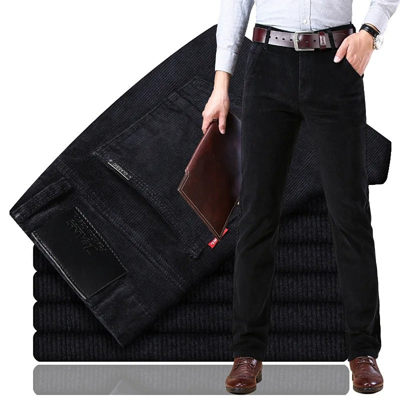 Mario men’s ribbed casual pants with tailored fit and modern retro-inspired design