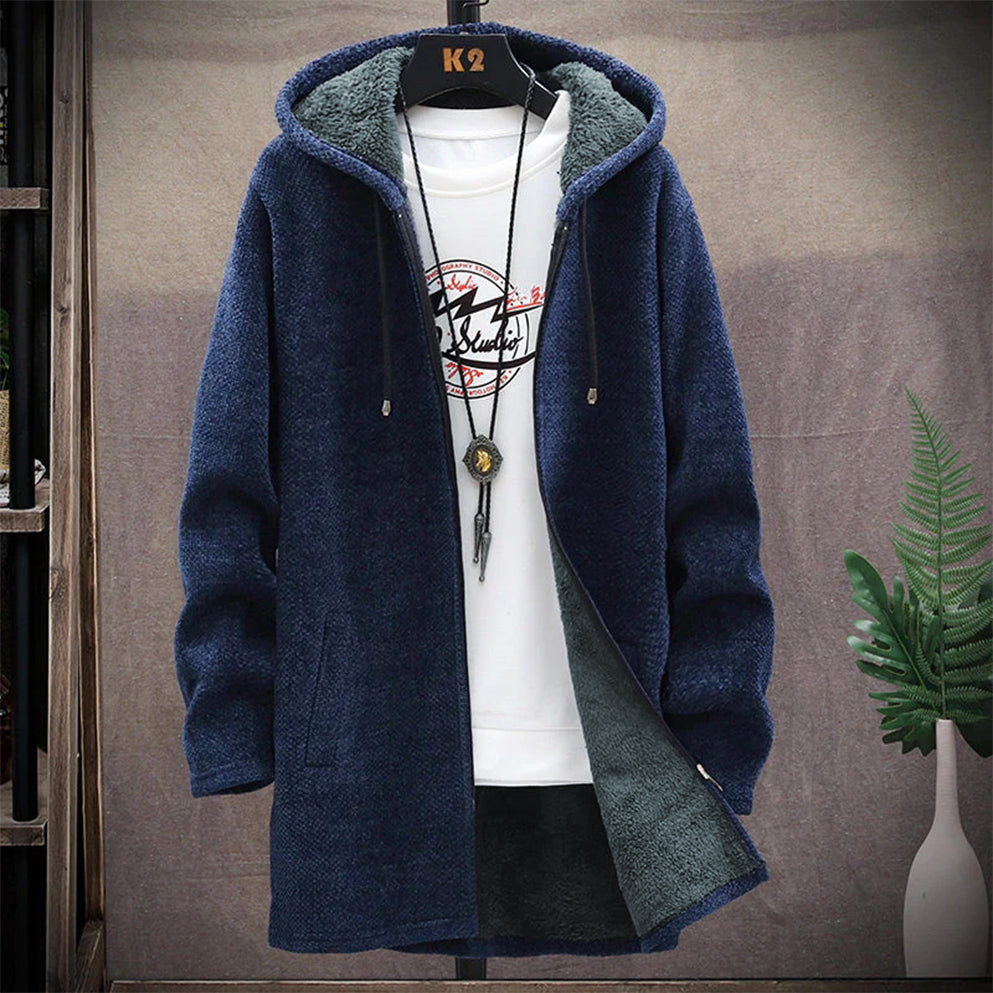 Marco men's hooded sweatshirt with a relaxed fit and clean silhouette, soft and versatile style.
