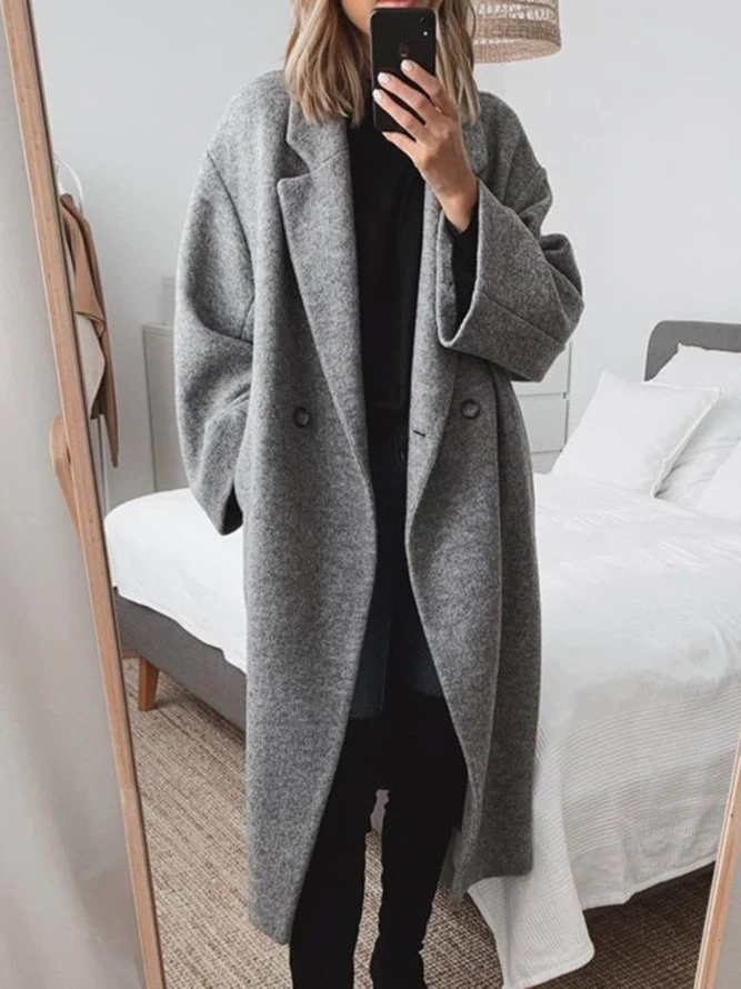 Clara Luxurious Long Coat with timeless elegant design for women