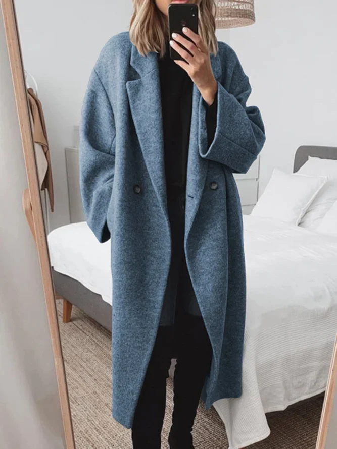 Clara Luxurious Long Coat with timeless elegant design for women