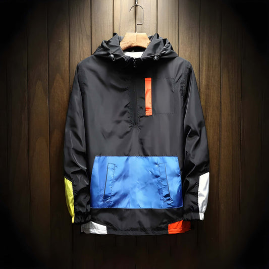 Maddox men’s windbreaker jacket with lightweight fabric and functional pockets, casual urban style