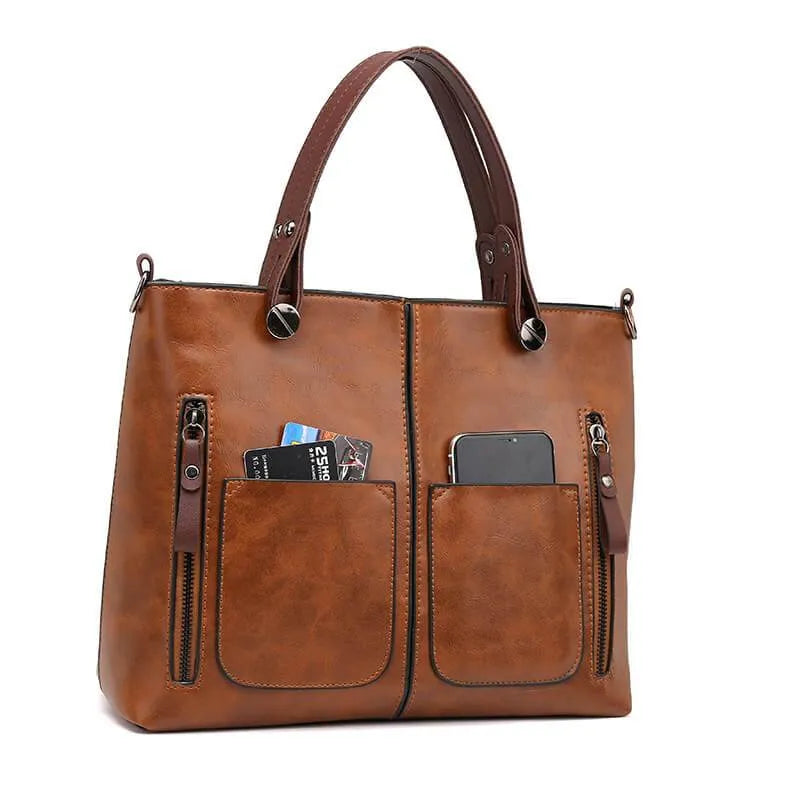 Sabrina elegant structured handbag for women with a polished appearance and well-organized pockets.