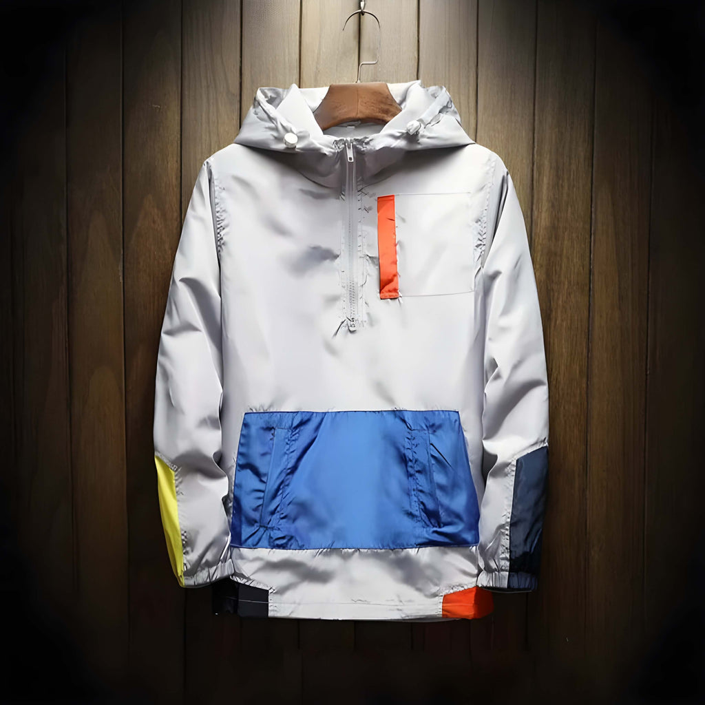 Maddox men’s windbreaker jacket with lightweight fabric and functional pockets, casual urban style