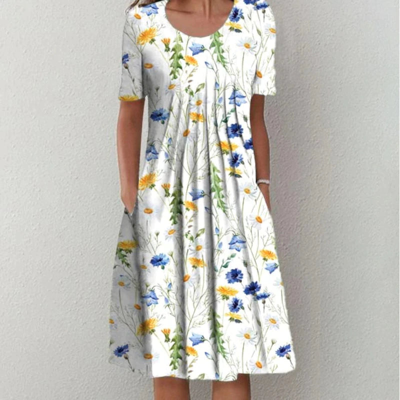 Amelia Rose Stylish Cotton Dress in elegant and versatile design