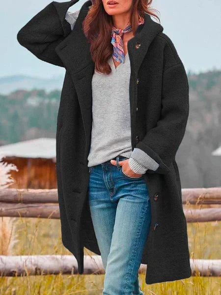 Ruby Snug Comfort Coat with sleek design and practical pockets