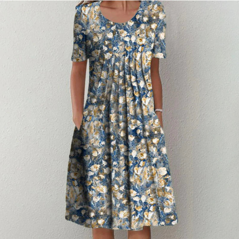 Amelia Rose Stylish Cotton Dress in elegant and versatile design