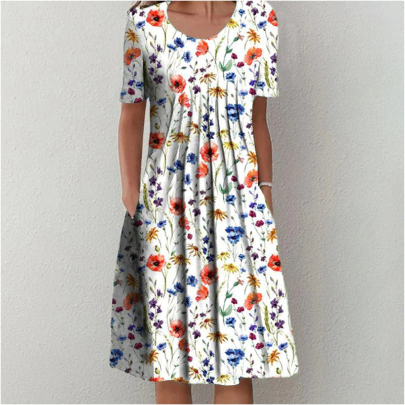 Amelia Rose Stylish Cotton Dress in elegant and versatile design