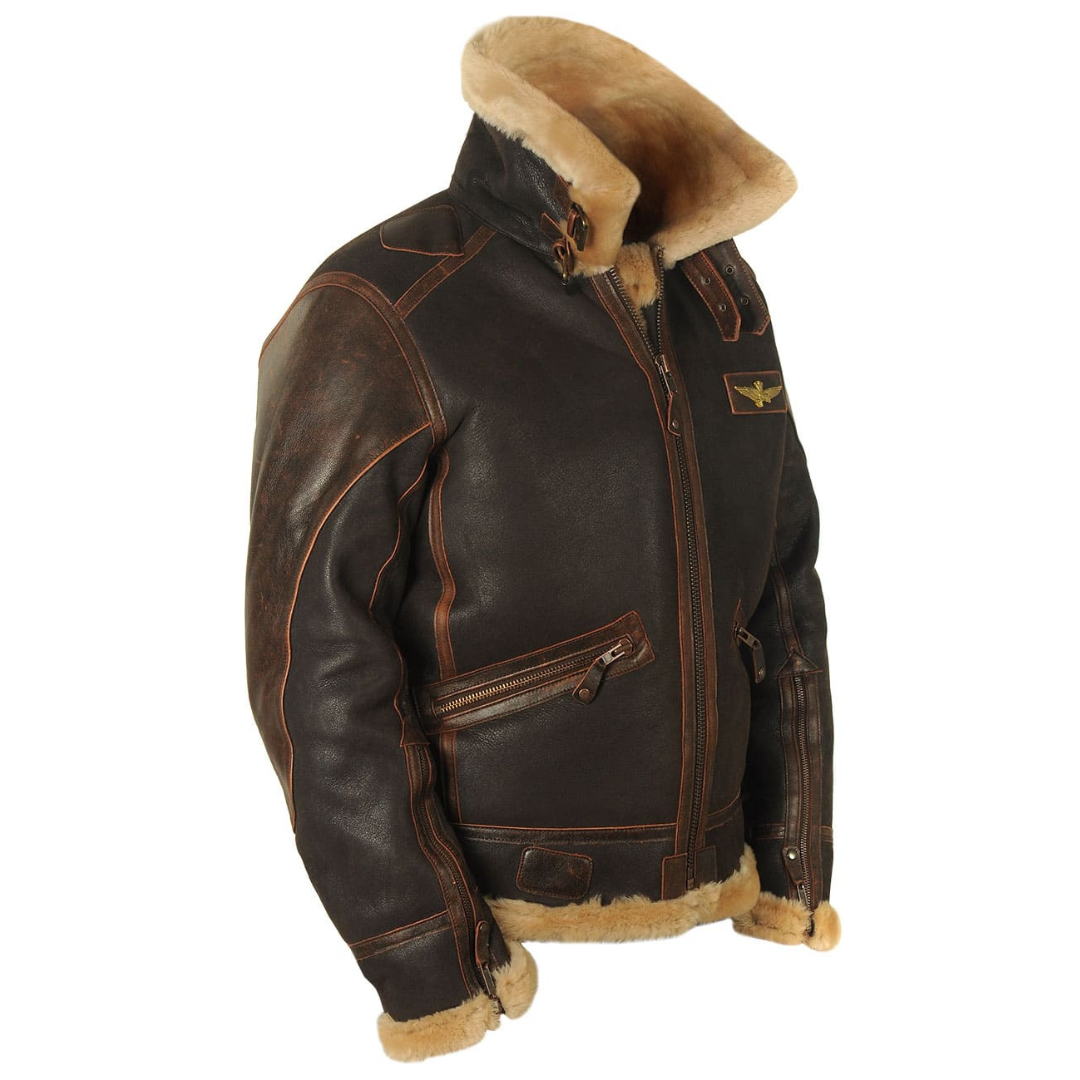Axel men's pilot jacket with a structured silhouette and a soft inner lining.