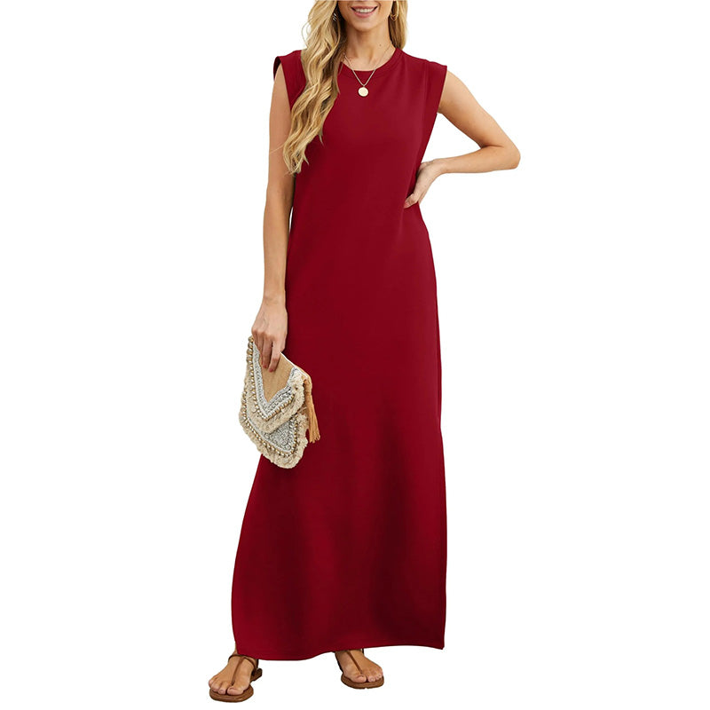 Elodie loose maxi dress for women with an elegant, fluid silhouette and a light, airy fabric.