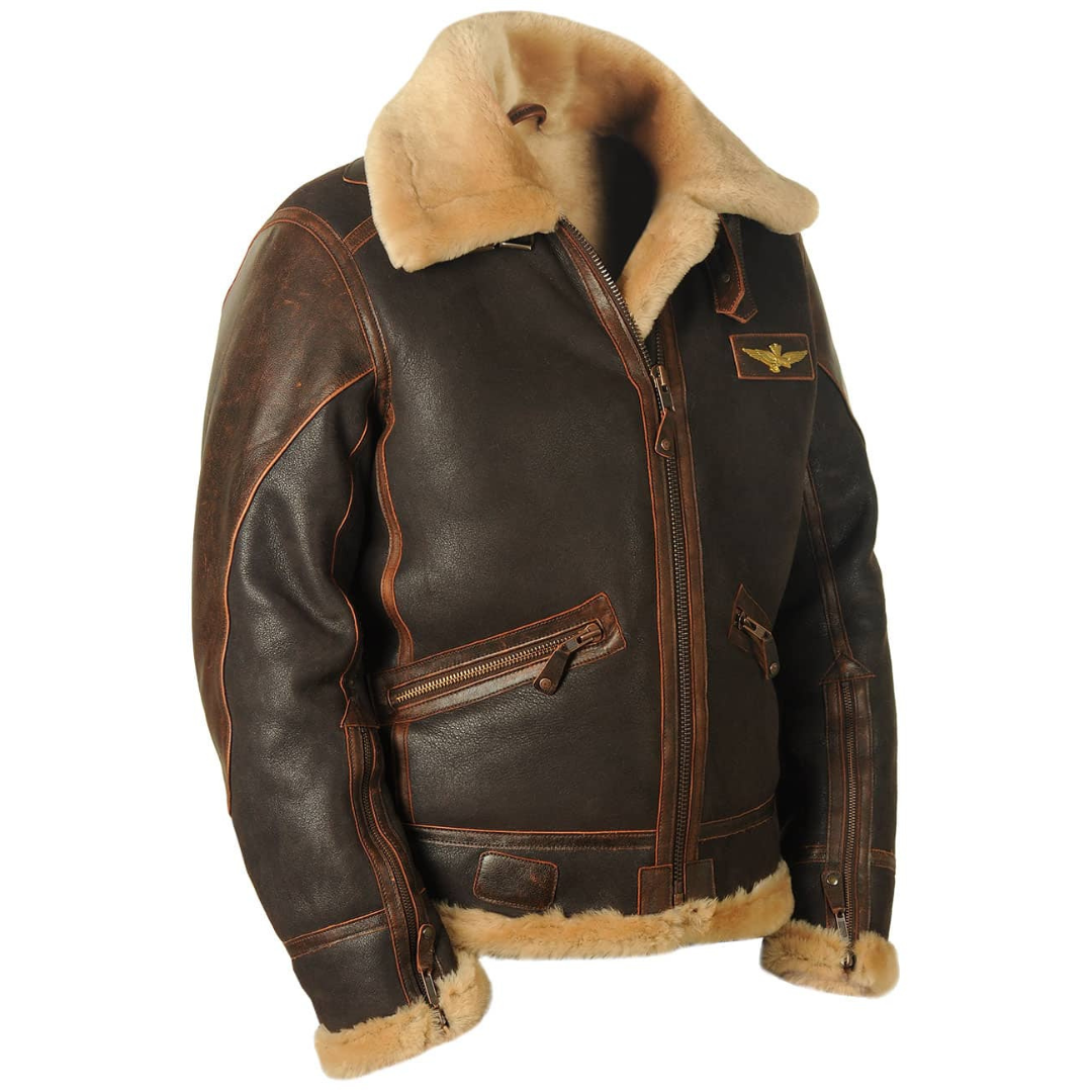 Axel men's pilot jacket with a structured silhouette and a soft inner lining.