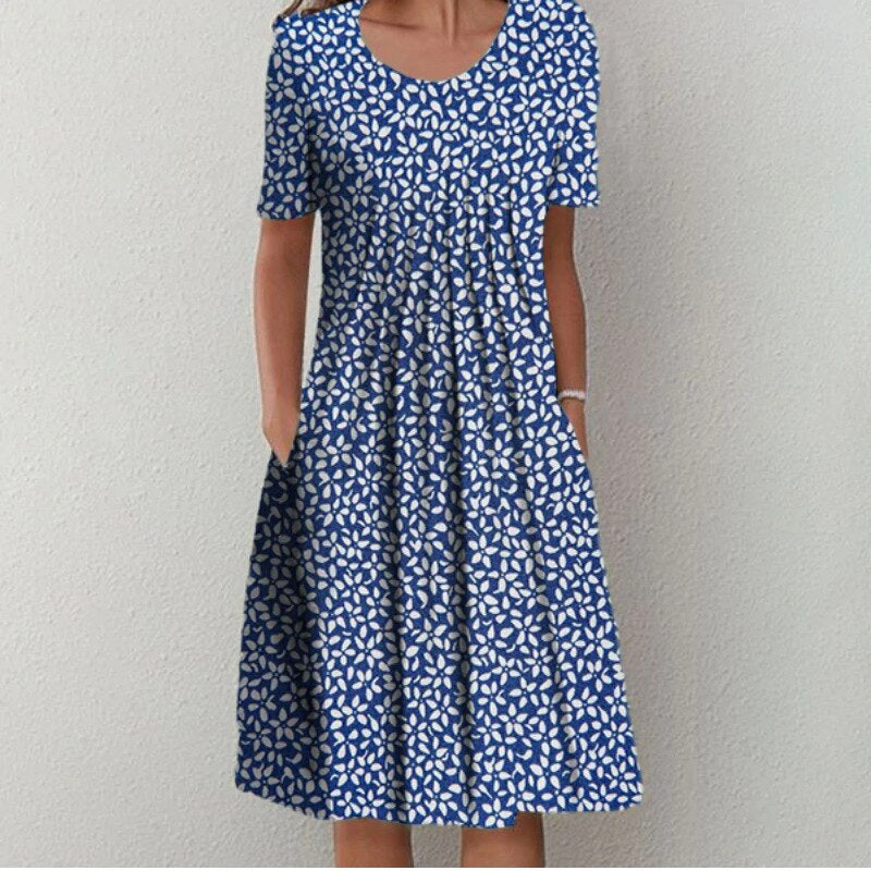 Amelia Rose Stylish Cotton Dress in elegant and versatile design