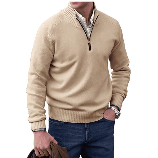 Adrian men’s textured knit sweater with relaxed silhouette, casual and versatile design