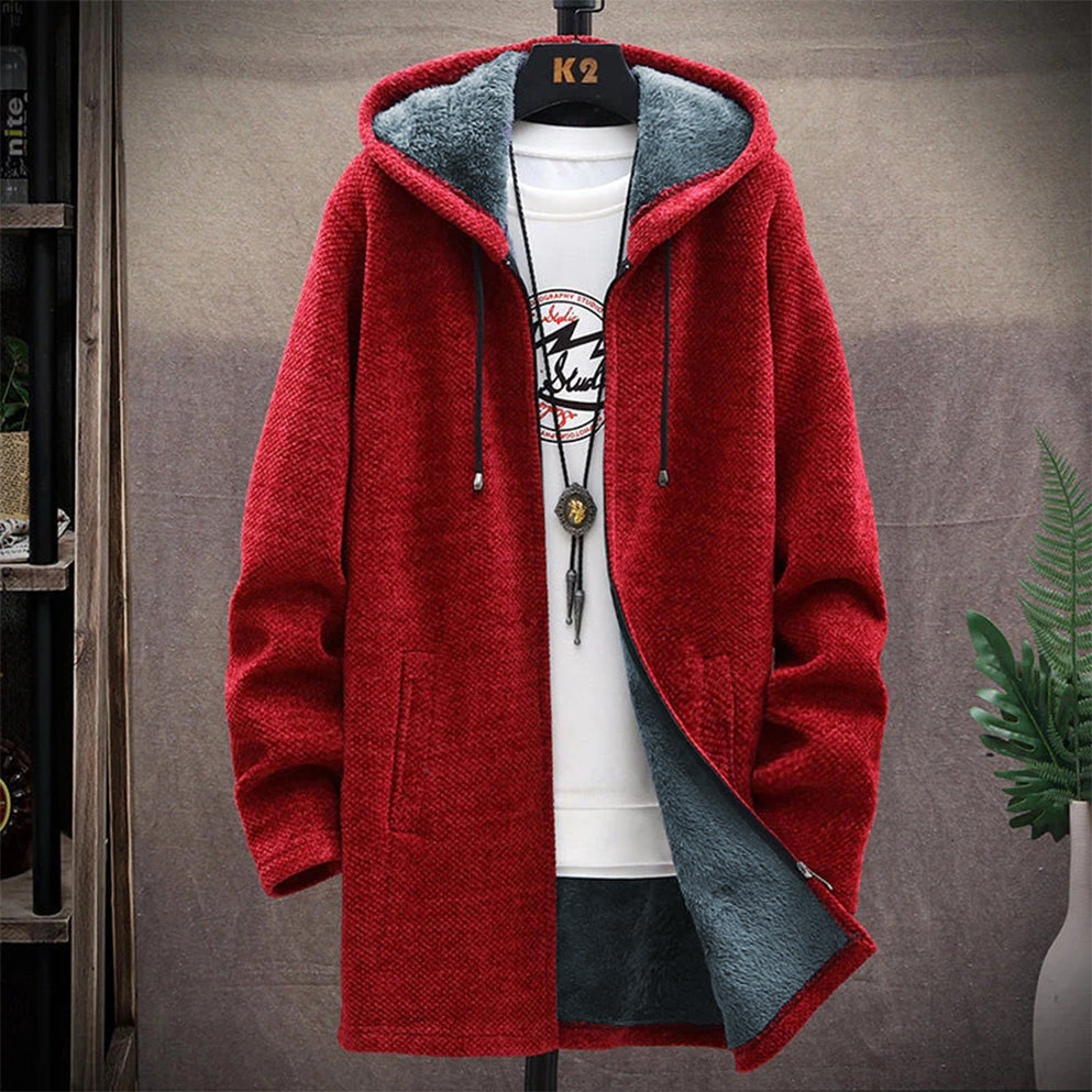Marco men's hooded sweatshirt with a relaxed fit and clean silhouette, soft and versatile style.