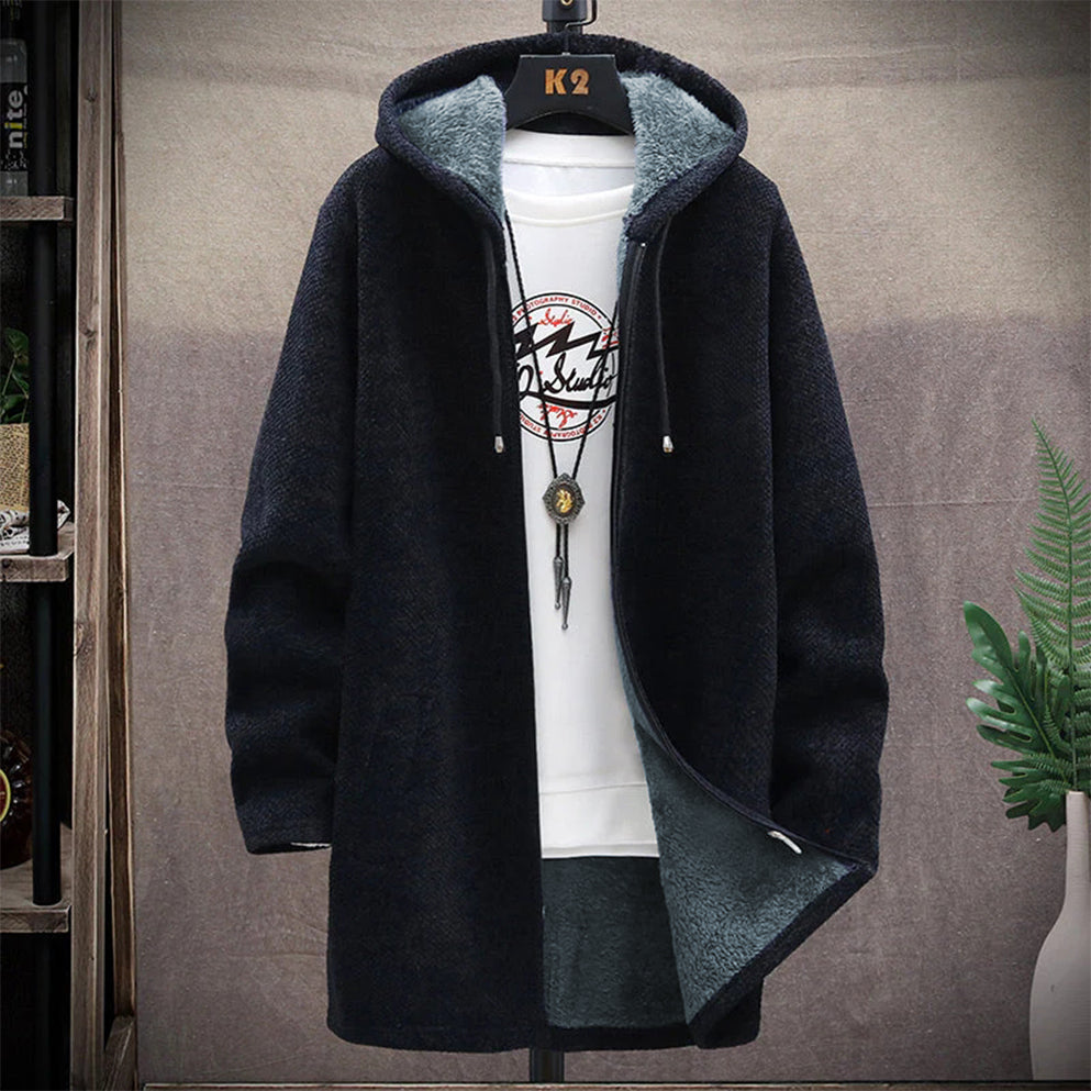 Marco men's hooded sweatshirt with a relaxed fit and clean silhouette, soft and versatile style.