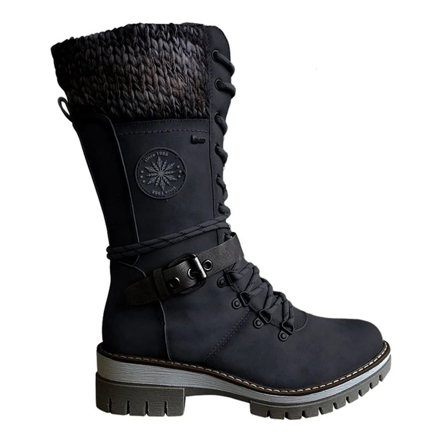 Batia women’s comfortable winter boots with tall silhouette, zip closure, and refined design