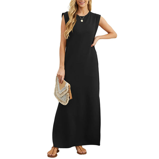 Elodie loose maxi dress for women with an elegant, fluid silhouette and a light, airy fabric.
