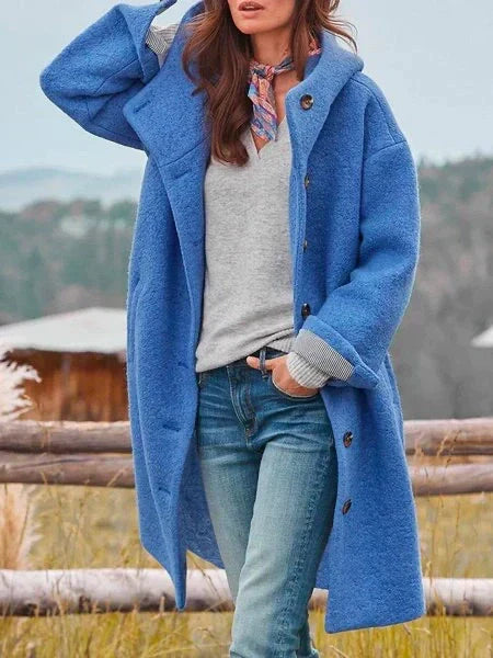 Ruby Snug Comfort Coat with sleek design and practical pockets