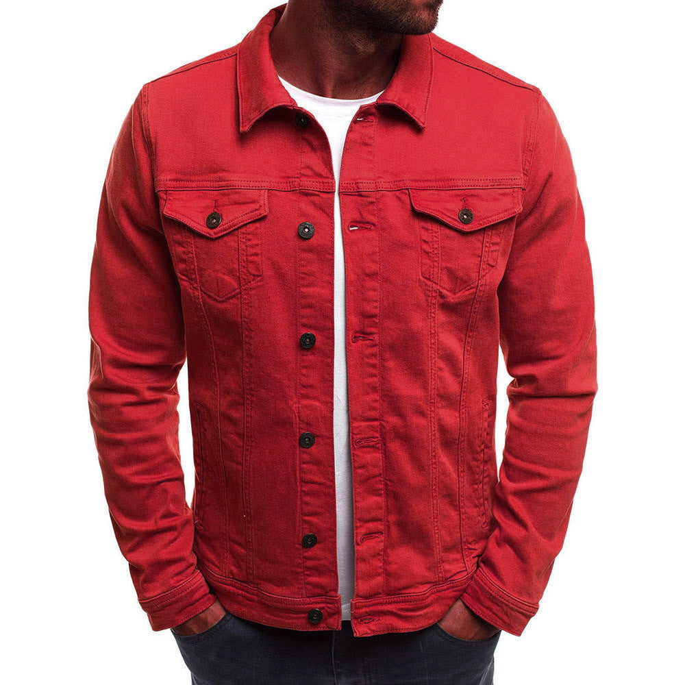 Men’s lightweight denim jacket with front pockets – Damian