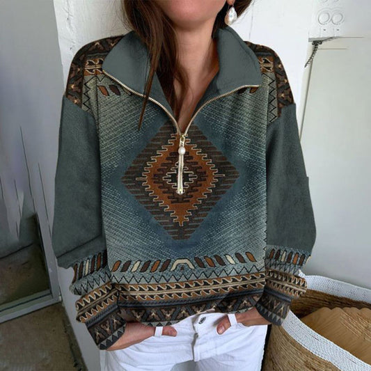 Bastia women’s round neck sweater in soft knit, casual chic style for winter.
