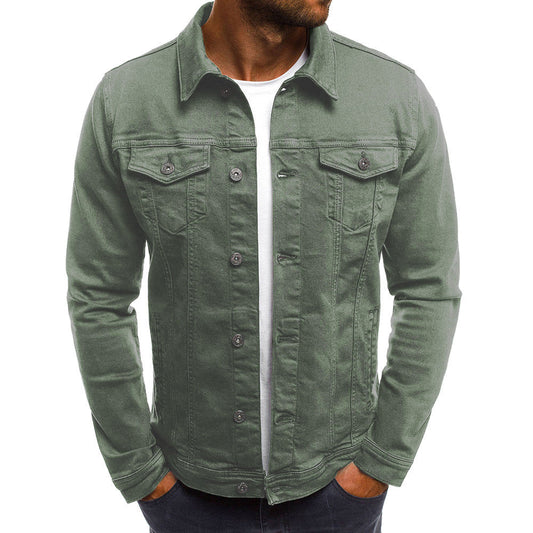 Men’s lightweight denim jacket with front pockets – Damian