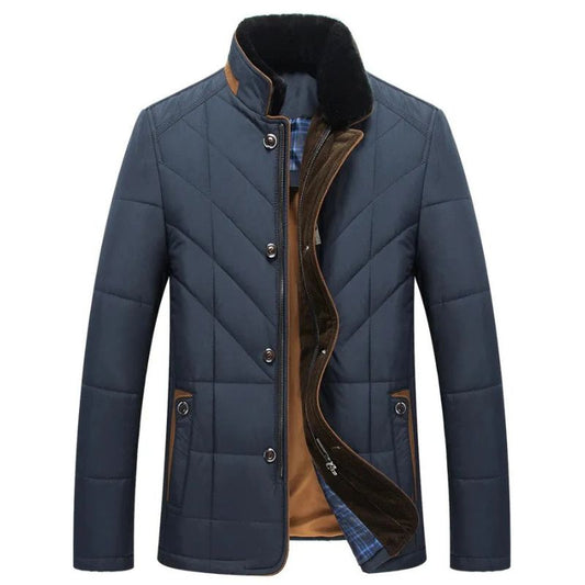 Arden men’s quilted winter jacket with structured cut – elegant outerwear for cold season