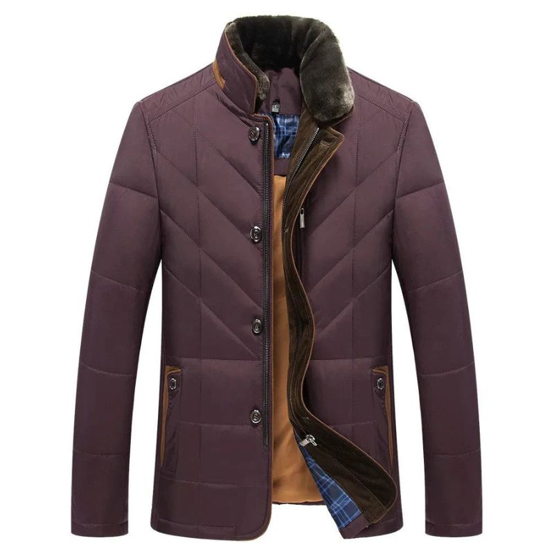 Arden men’s quilted winter jacket with structured cut – elegant outerwear for cold season