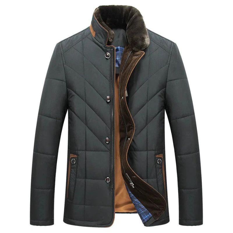 Arden men’s quilted winter jacket with structured cut – elegant outerwear for cold season