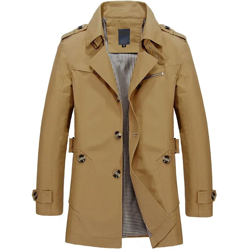 Rhys men's casual winter jacket with a clean, modern design and a structured, tailored fit.