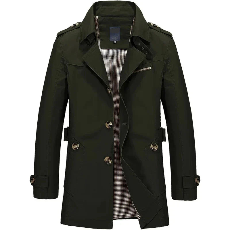 Rhys men's casual winter jacket with a clean, modern design and a structured, tailored fit.