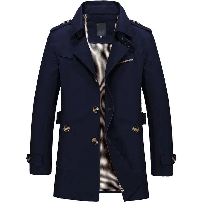 Rhys men's casual winter jacket with a clean, modern design and a structured, tailored fit.