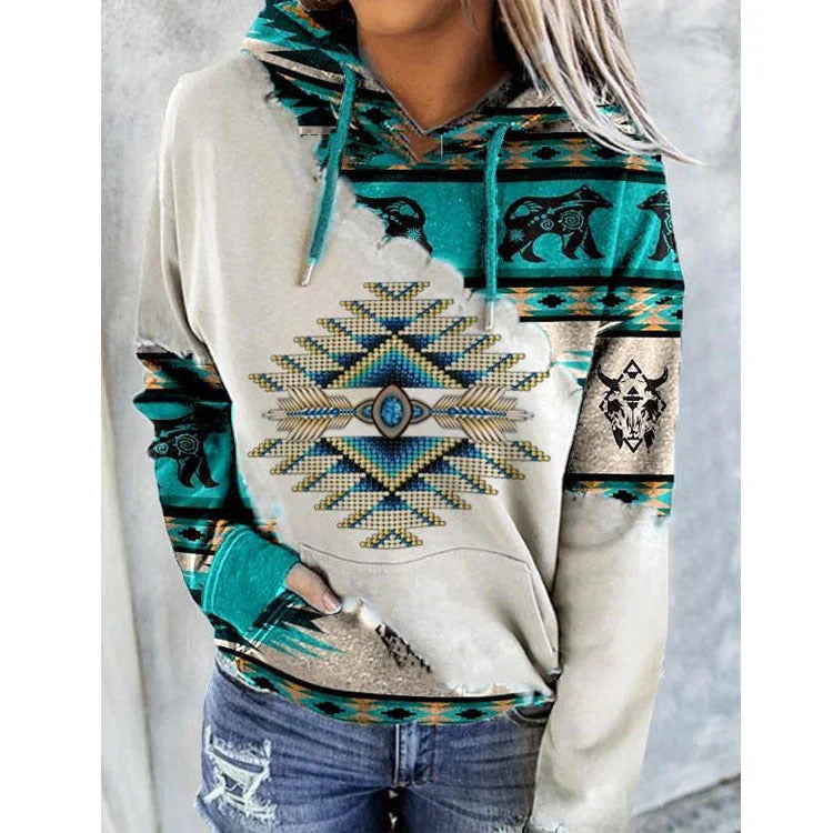 Maeve casual hoodie in soft-touch fabric with hood and side pockets