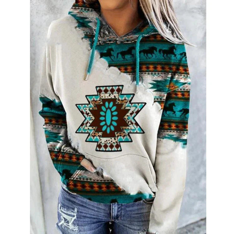 Maeve casual hoodie in soft-touch fabric with hood and side pockets