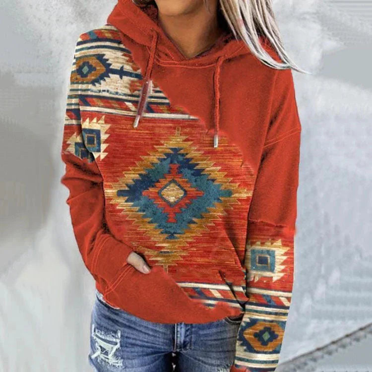 Maeve casual hoodie in soft-touch fabric with hood and side pockets