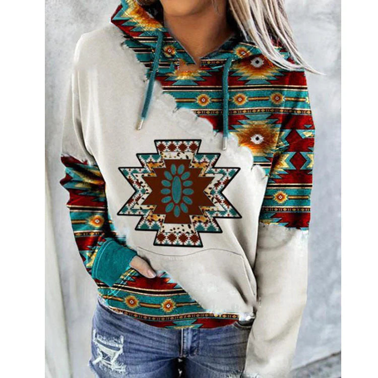 Maeve casual hoodie in soft-touch fabric with hood and side pockets