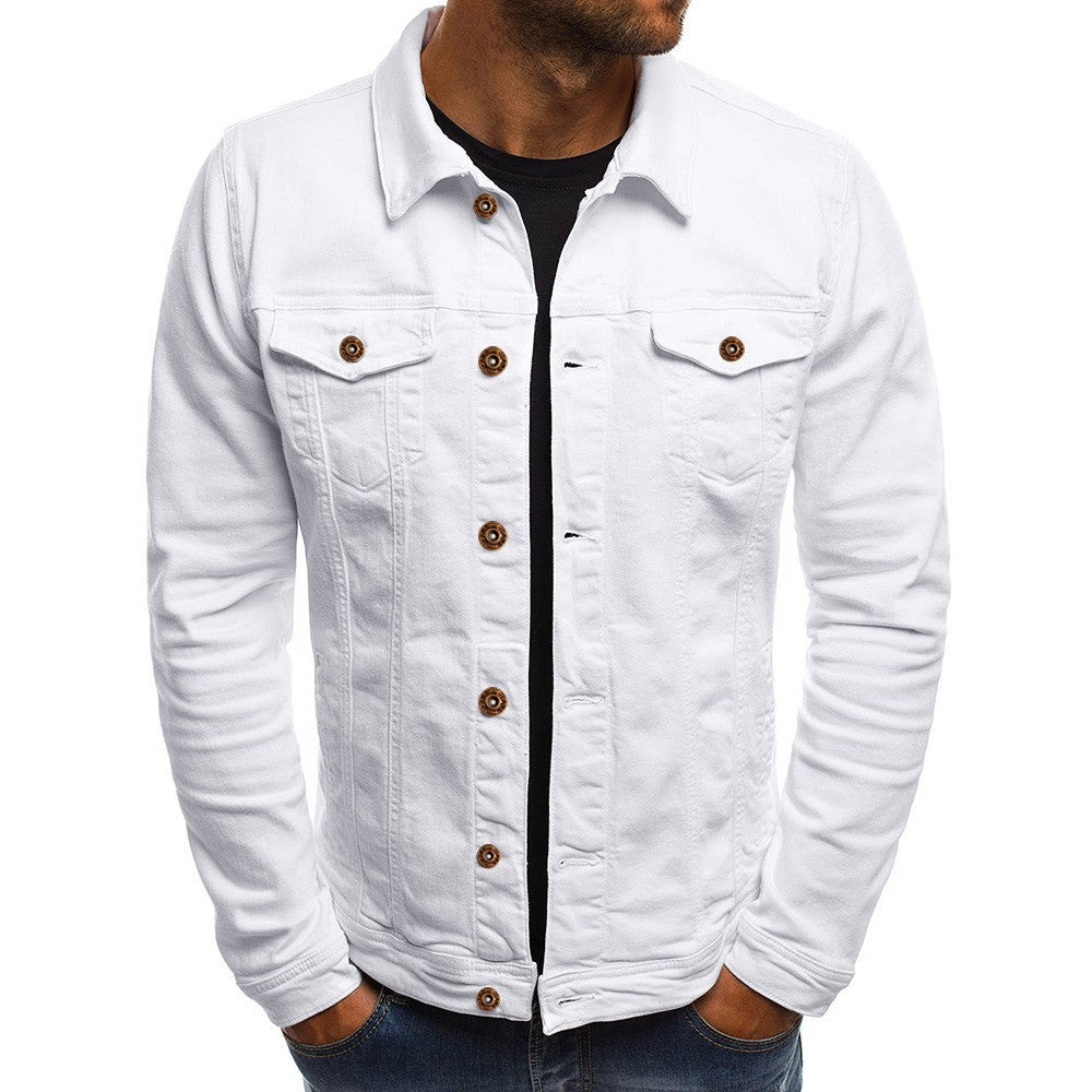 Men’s lightweight denim jacket with front pockets – Damian