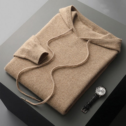 Asher oversized hoodie for men with a relaxed fit, large front pocket, and soft, warm material.
