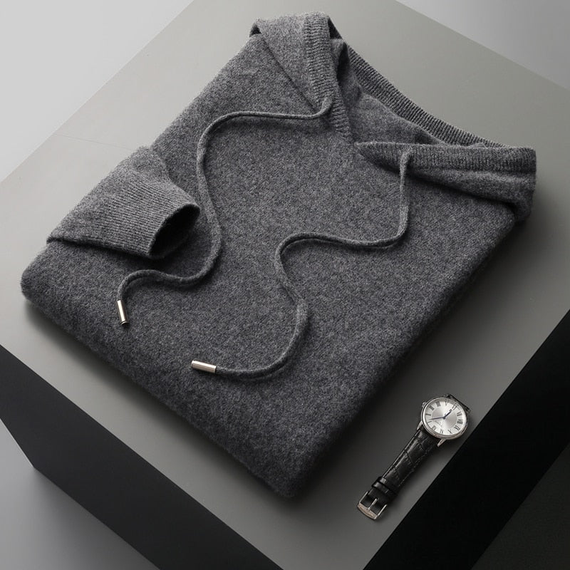Asher oversized hoodie for men with a relaxed fit, large front pocket, and soft, warm material.