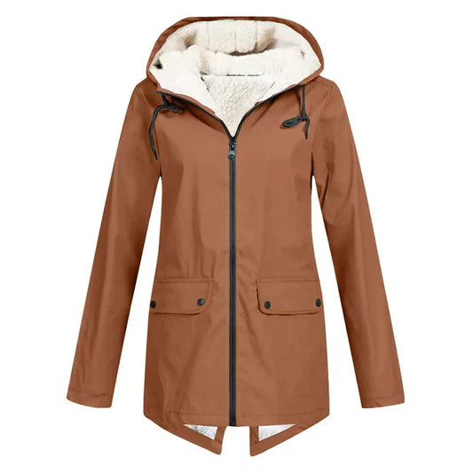 Ivy Waterproof Jacket with adjustable hood and wind-resistant design