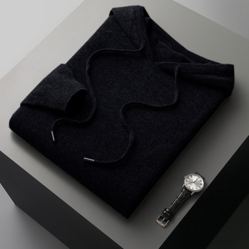 Asher oversized hoodie for men with a relaxed fit, large front pocket, and soft, warm material.