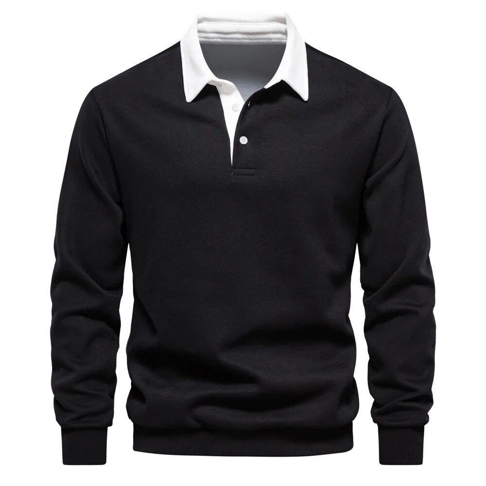 Men’s modern polo shirt with structured collar – Rafael