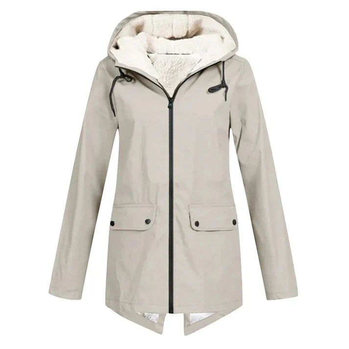 Ivy Waterproof Jacket with adjustable hood and wind-resistant design